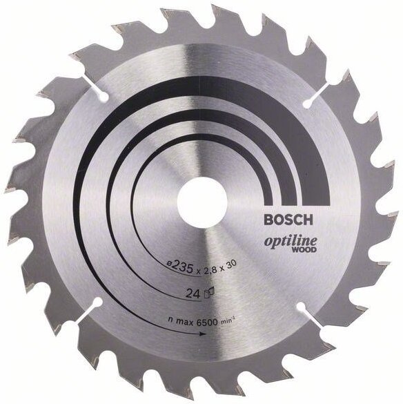 

Диск пильный Bosch 2.608.640.725, Диск пильный Bosch Optiline Wood 235-30/25 2.8/1.8 24 WZ 2.608.640.725