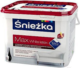 

Краска Sniezka Max White Latex 10л белый