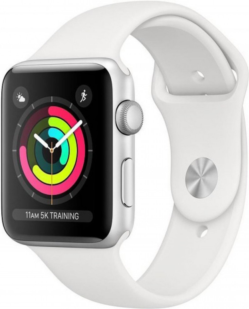 

Умные часы Apple Watch Series 3 38 мм алюминий серебристый/белый [MTEY2], Умные часы Apple Watch Series 3 38mm алюминий MTEY2 серебристый/белый