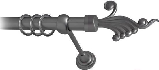 

Карниз Lm Decor Кения 023 1р гладкий 2.8м антрацит, Кения 023 1р гладкий 16мм 2.8м