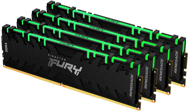 

Оперативная память Kingston KF432C16RB1AK4/64, Оперативная память Kingston FURY Renegade RGB 4x16GB DDR4 PC4-25600 (KF432C16RB1AK4/64)