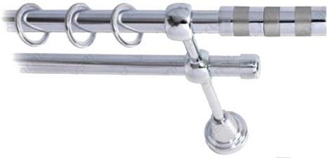 

Карниз Lm Decor Жезл 060 2р гладкий 3.6м хром, Жезл 060 2р гладкий 16мм 3.6м
