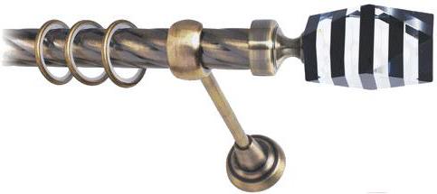 

Карниз Lm Decor Даймонд 135 1р витой 25мм 2м антик, Даймонд 135 1р витой 25мм 2.0м
