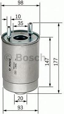 

Фильтр топливный Bosch F026402067, F026402067