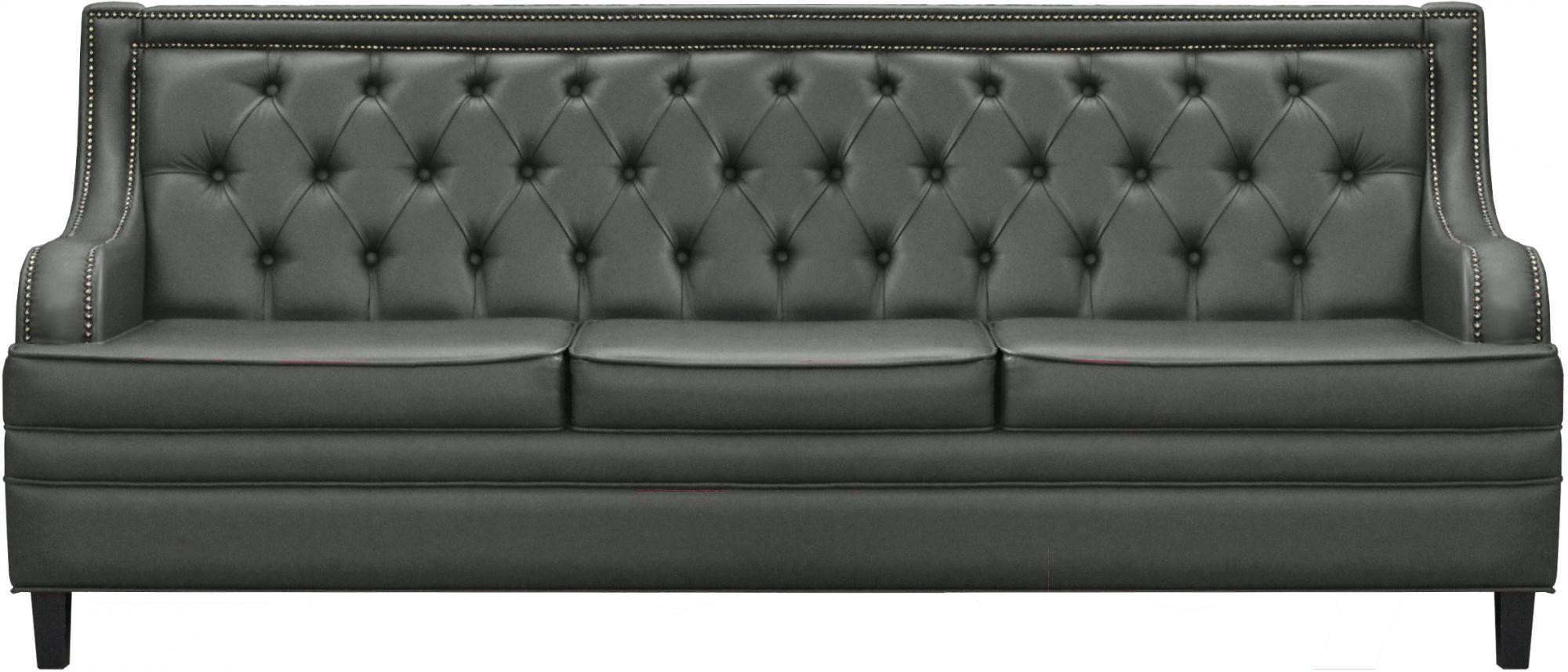 

Диван Brioli Чикаго трехместный L21 серый