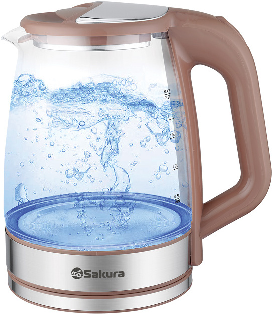 

Электрочайник Sakura SA-2722BR коричневый, Электрочайник Sakura SA-2722BR красный