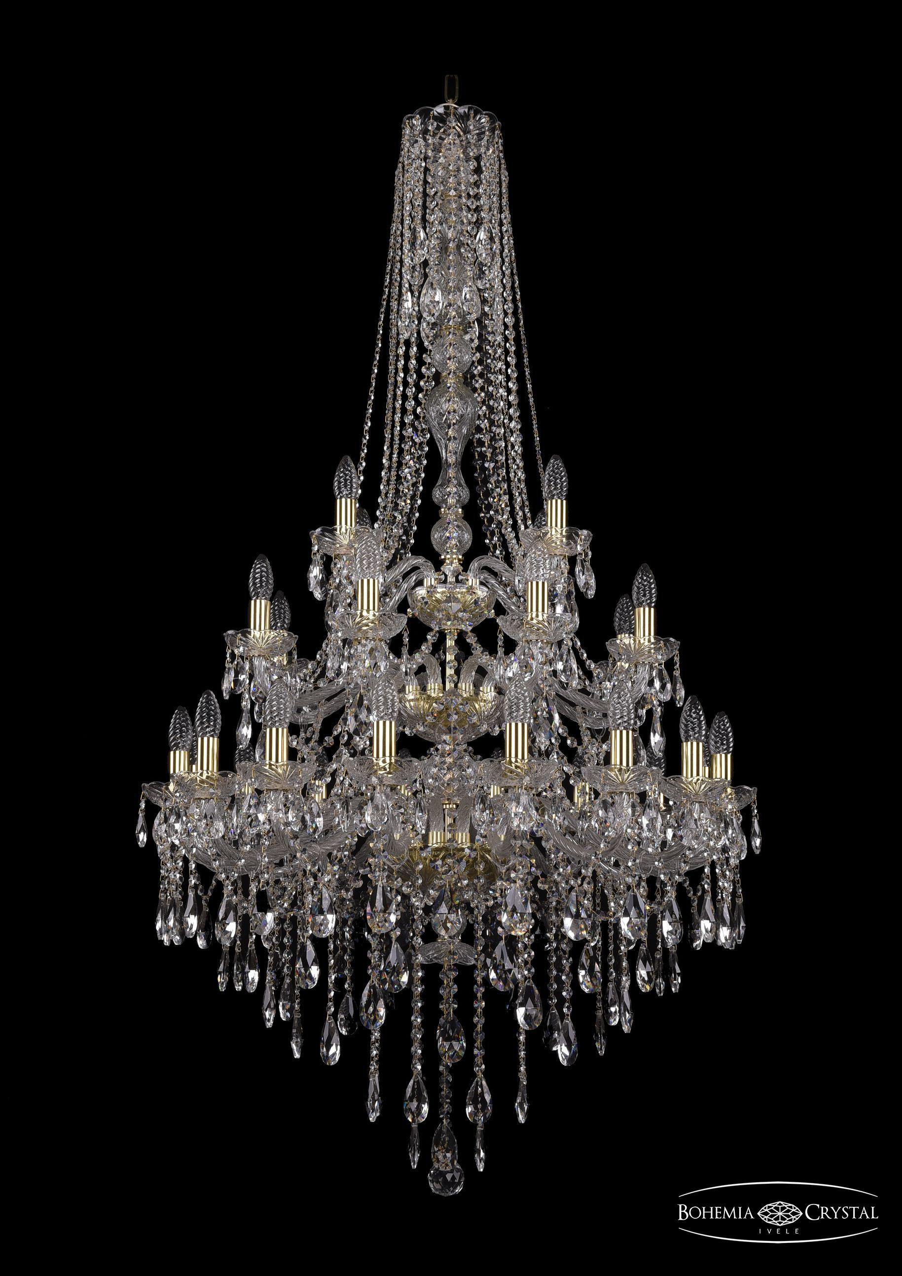 

Подвесная люстра Bohemia Ivele Crystal 1415/16+8+4/300/h-155/3d/G