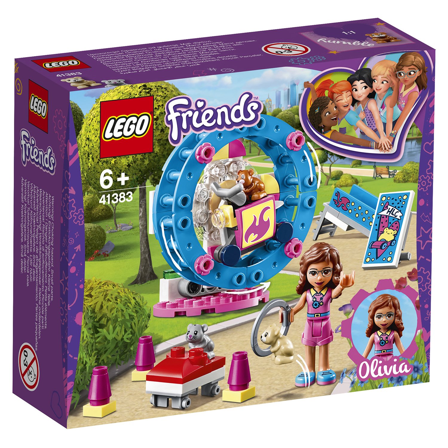 

Конструктор LEGO Friends 41383 Игровая площадка для хомячка Оливии, Friends Игровая площадка для хомячка Оливии