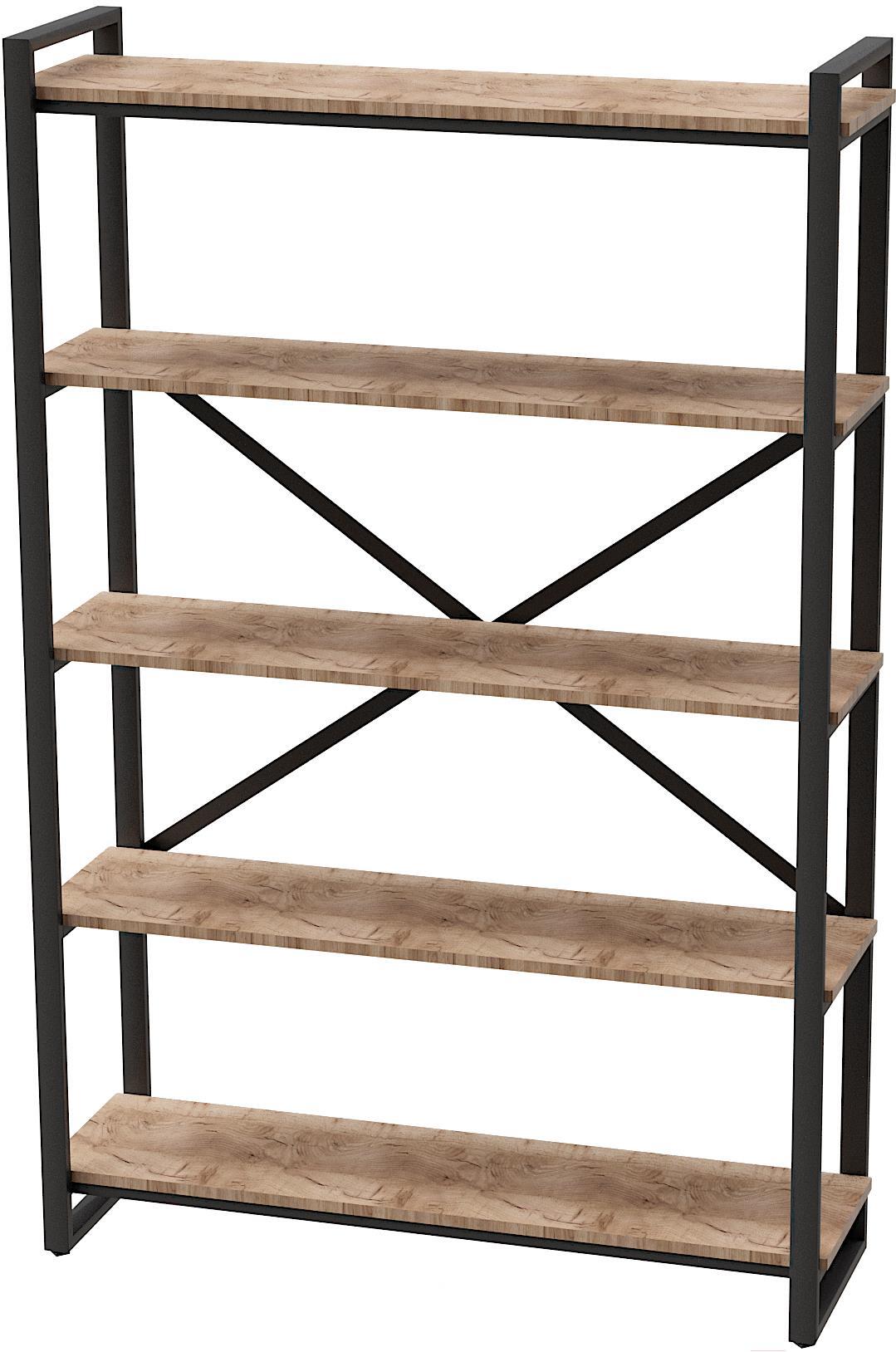 

Стеллаж Millwood Neo Loft СН-4 Л дуб табачный Craft/металл черный