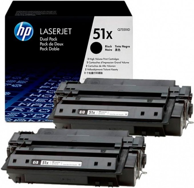 

Картридж для принтера HP 51x (Q7551XD) 2 шт., Картридж HP 51x 2 шт Q7551XD