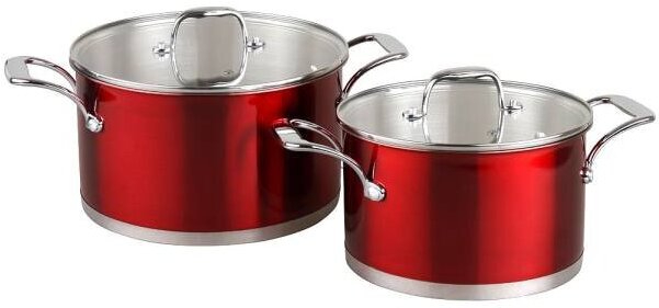 

Набор кастрюль Pomi d'Oro Prezioso PSS-640026, Кастрюля Pomi d'Oro Prezioso PSS-640026 набор 20см и 24см с крышками