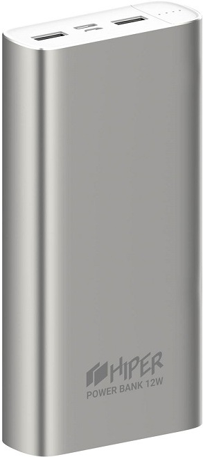 

Портативное зарядное устройство Hiper Metal 20K 10000 mAh Silver