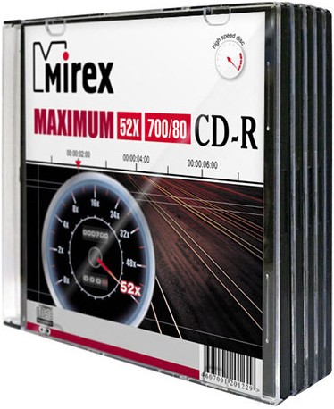 

Оптический диск Mirex CD-R 700 Mb 52х Maximum Slim Case 5 [201243], Оптический диск Mirex CD-R 700 Mb 52х Maximum Slim Case 5 201243