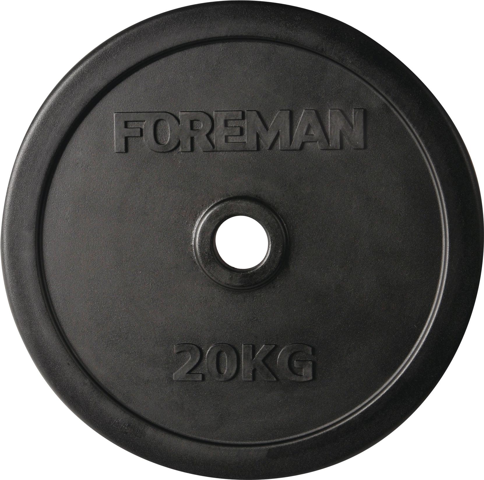 

Диск для штанги Foreman RUBO 20 кг черный [FM\RUBO-20KG\BK-00-00], RUBO 20 кг