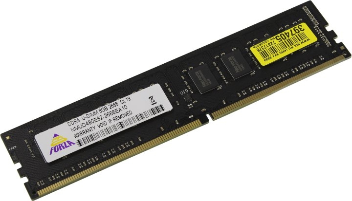 

Оперативная память Neo Forza DDR4 DIMM 8Gb PC4-21300, DDR4 DIMM 8Gb PC4-21300