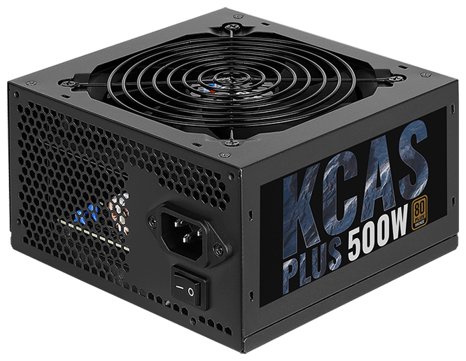 

Блок питания AeroCool Kcas 500W, (Aerocool KCAS PLUS 500W (120mm, APFC, 80+ Bronze, без кабеля))