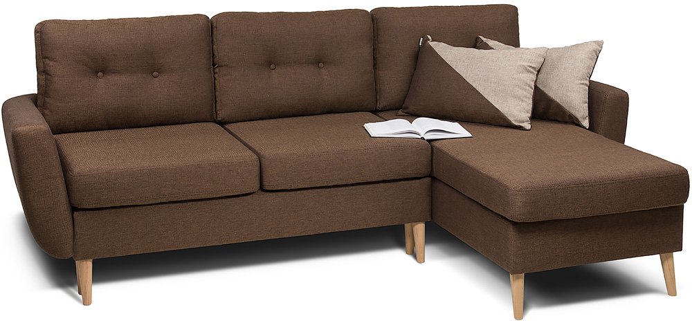 

Угловой диван Норфолк Textile Brown, Норфолк угловой Textile