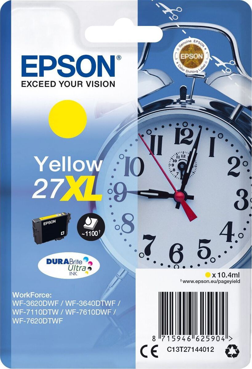 

Картридж Epson C13T27144022, Картридж Epson T2714 XL для WF-7110/7610/7620/7710/7720 C13T27144022 Yellow