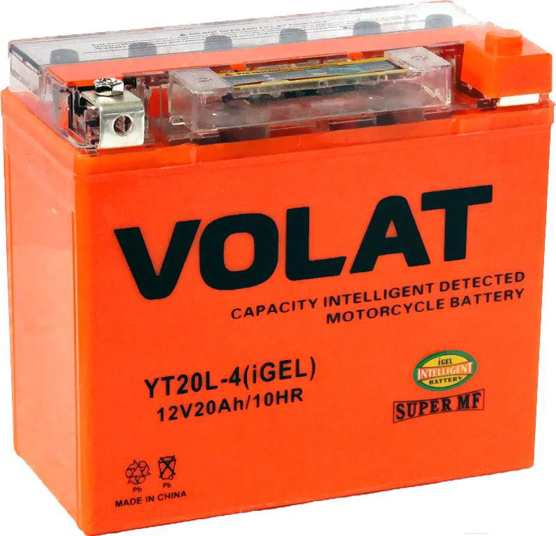 

Аккумулятор VOLAT YT20L-4 iGEL R+ 20 А/ч