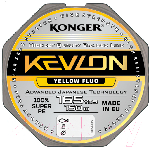 

Плетеная леска KONGER KEVLON X4 FLUO 150 м 0,25 мм Yellow [250154025], Плетеная леска KONGER KEVLON X4 FLUO 150 м 0,25 мм 250154025 Yellow