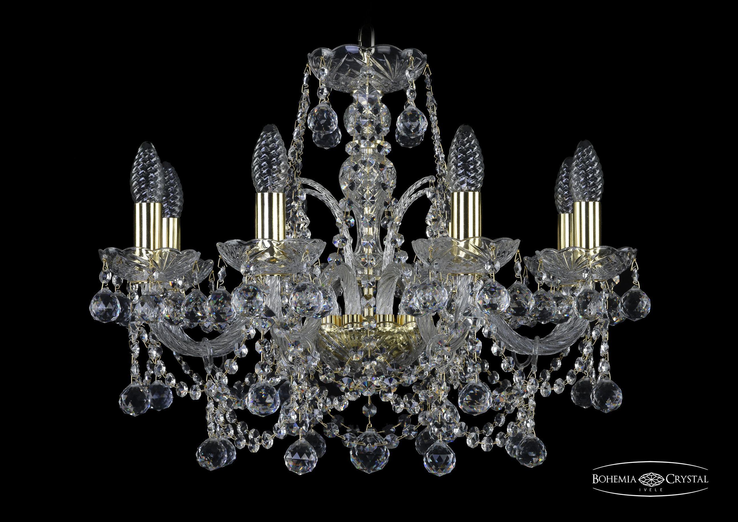 

Подвесная люстра Bohemia Ivele Crystal 1411/8/195/G/Balls
