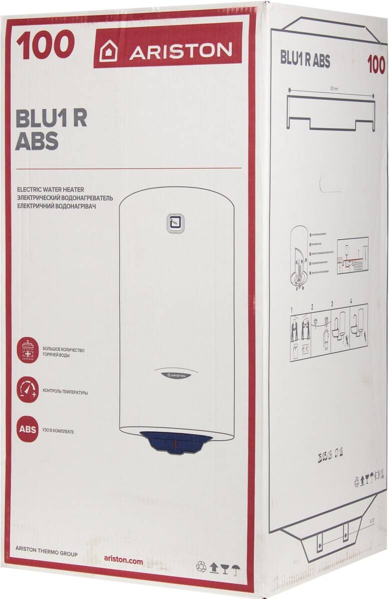 

Накопительный водонагреватель Ariston BLU1 R ABS 100 V [3700537], Водонагреватель Ariston BLU1 R ABS 100 V