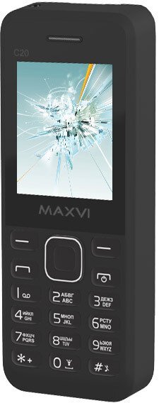 

Мобильный телефон Maxvi C20 Black, Мобильный телефон Maxvi C20 32MB/32MB Black C20 Black