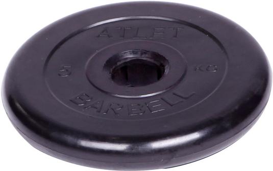 

Диск для штанги MB Barbell обрезиненный d 51 мм 5,0 кг Atlet черный [СГ000001047], обрезиненный d 51 мм 5,0 кг Atlet