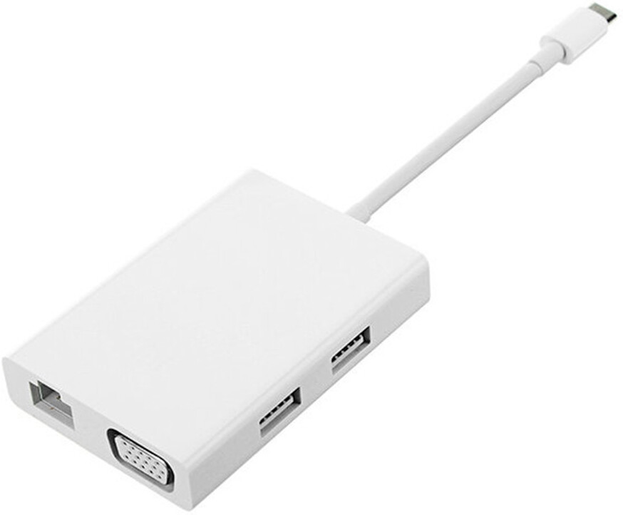 

USB-хаб Xiaomi Mi USB-C to VGA / JGQ4005TY, Xiaomi Mi USB-C to VGA and Gigabit Ethernet Multi-Adapter ZJQ04TM JGQ4005TY