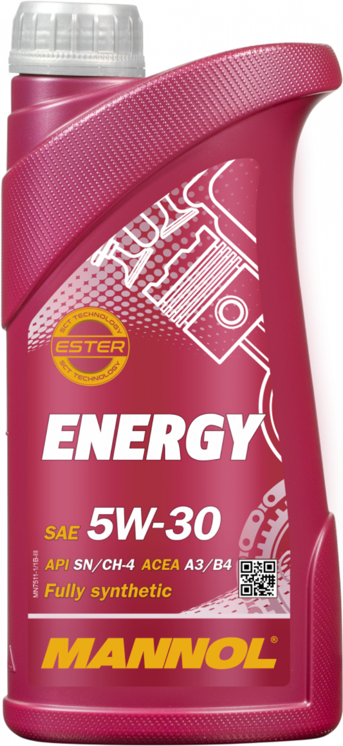 

Моторное масло Mannol Energy ESTER 5W30 1л (SN/CH-4 Energy)