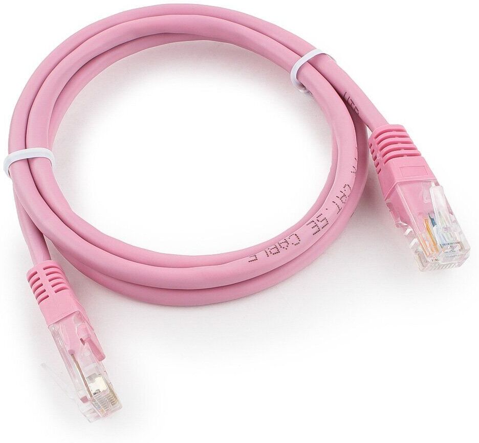 

Патч-корд Cablexpert PP12-1M/RO розовый