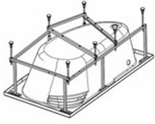 

Каркас для ванны Santek Эдера 170x110 (WH112426), Каркас для ванны Santek Эдера 170x110 WH112426