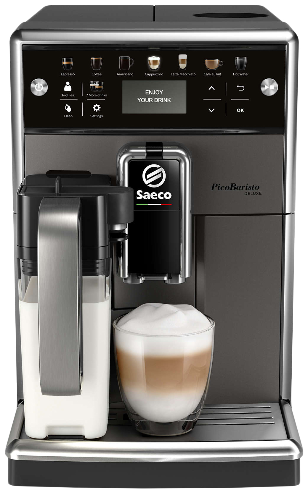 

Кофемашина Saeco PicoBaristo Deluxe SM5572/10, PicoBaristo Deluxe