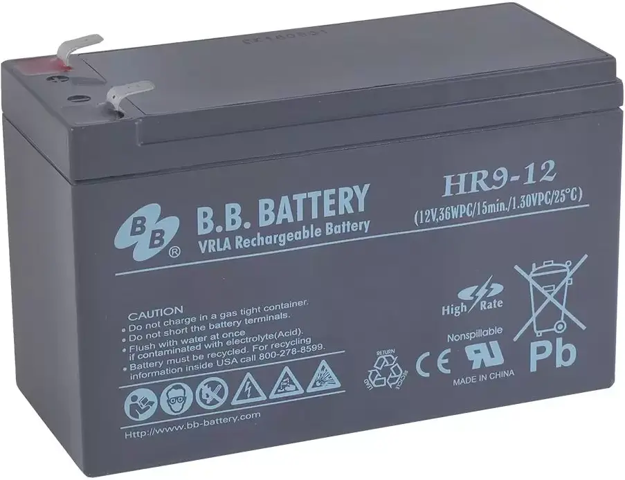 

Аккумулятор для ИБП B.B. Battery HRL 9-12