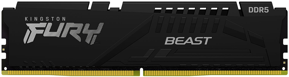 

Оперативная память Kingston Fury Beast DDR 5 DIMM 16Gb PC41600 Black [KF552C40BB-16], Память Kingston KF552C40BB-16 (CL-40) / 16GB PC-41600 DDR5-5200 Kingston FURY Beast (KF552C40BB-16) Black CL-40