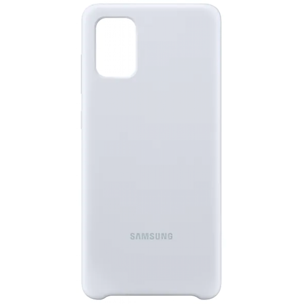 

Чехол для телефона Samsung Silicone Cover A71 серебристый, Silicone Cover A71