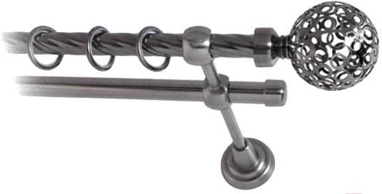 

Карниз Lm Decor Ажур 095 2р витой 2.4м антрацит, Ажур 095 2р витой 16мм 2.4м
