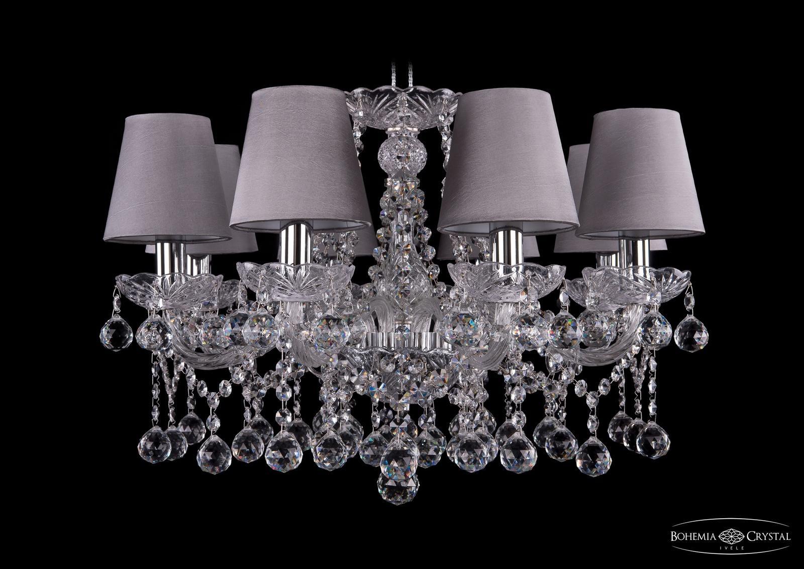 

Подвесная люстра Bohemia Ivele Crystal 1413/8/200/Ni/Balls/SH24