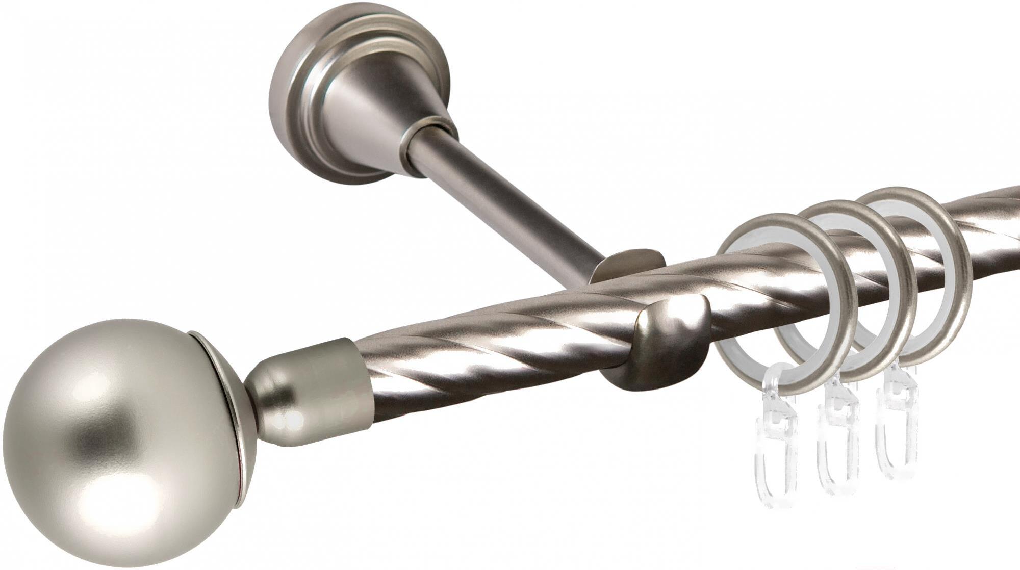 

Карниз АС ФОРОС Grace D16Г + наконечники Шар простой 2.4м сатин