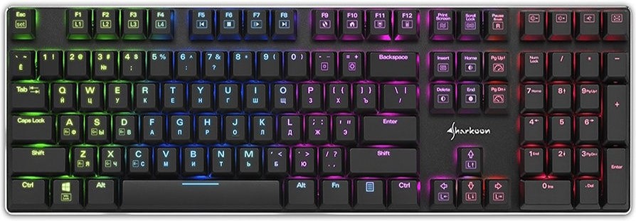 

Клавиатура Sharkoon PureWriter (PUREWRITER RGB BLUE)