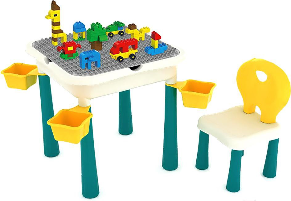 

Развивающий игровой стол Pituso с конструктором +1 табурет (6890403)