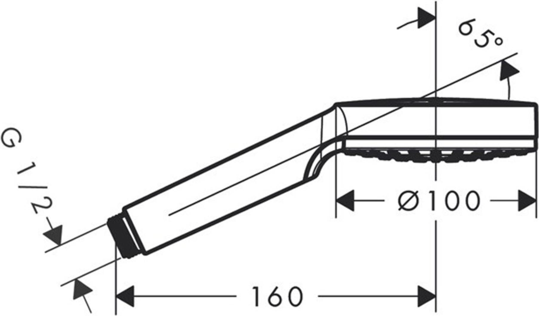 

Душевая лейка Hansgrohe Crometta 1jet [26331400], Душевая лейка Hansgrohe Crometta 1jet (26331400)