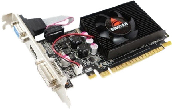 

Видеокарта BIOSTAR NVIDIA GeForce GT210 1GB 64bit DDR3 [VN2103NHG6], Видеокарта Biostar GT 210 (VN2103NHG6)