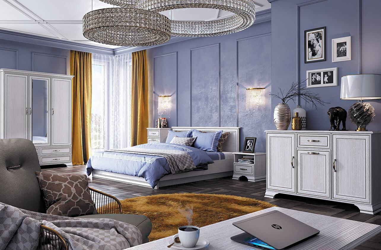 

Кровать Anrex Tiffany 180 вудлайн кремовый, Tiffany 180