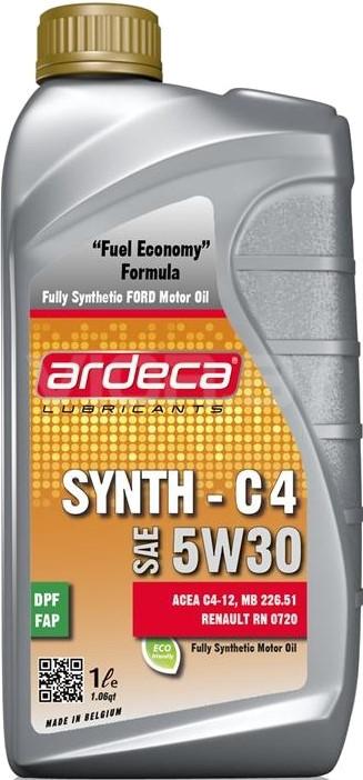 

Моторное масло Ardeca Synth-C4 5W30 1л [ARD010006-001], Synth-C4 5W30 1л