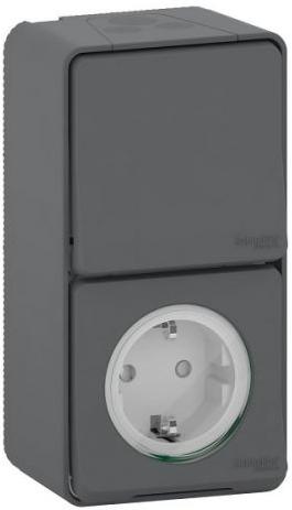

Розетка Schneider Electric Блок выключатель+розетка Mureva Styl MUR36024, Блок выключатель+розетка Mureva Styl MUR36024