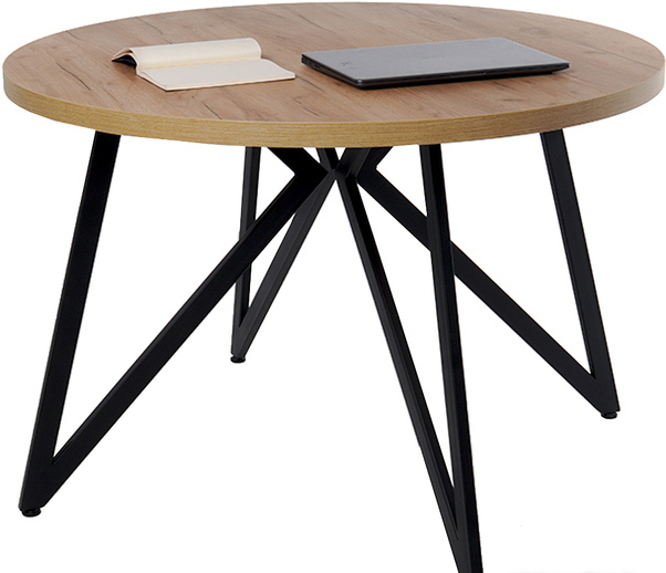 

Стол Millwood Женева 2 Л D110x75 дуб золотой Craft/металл черный