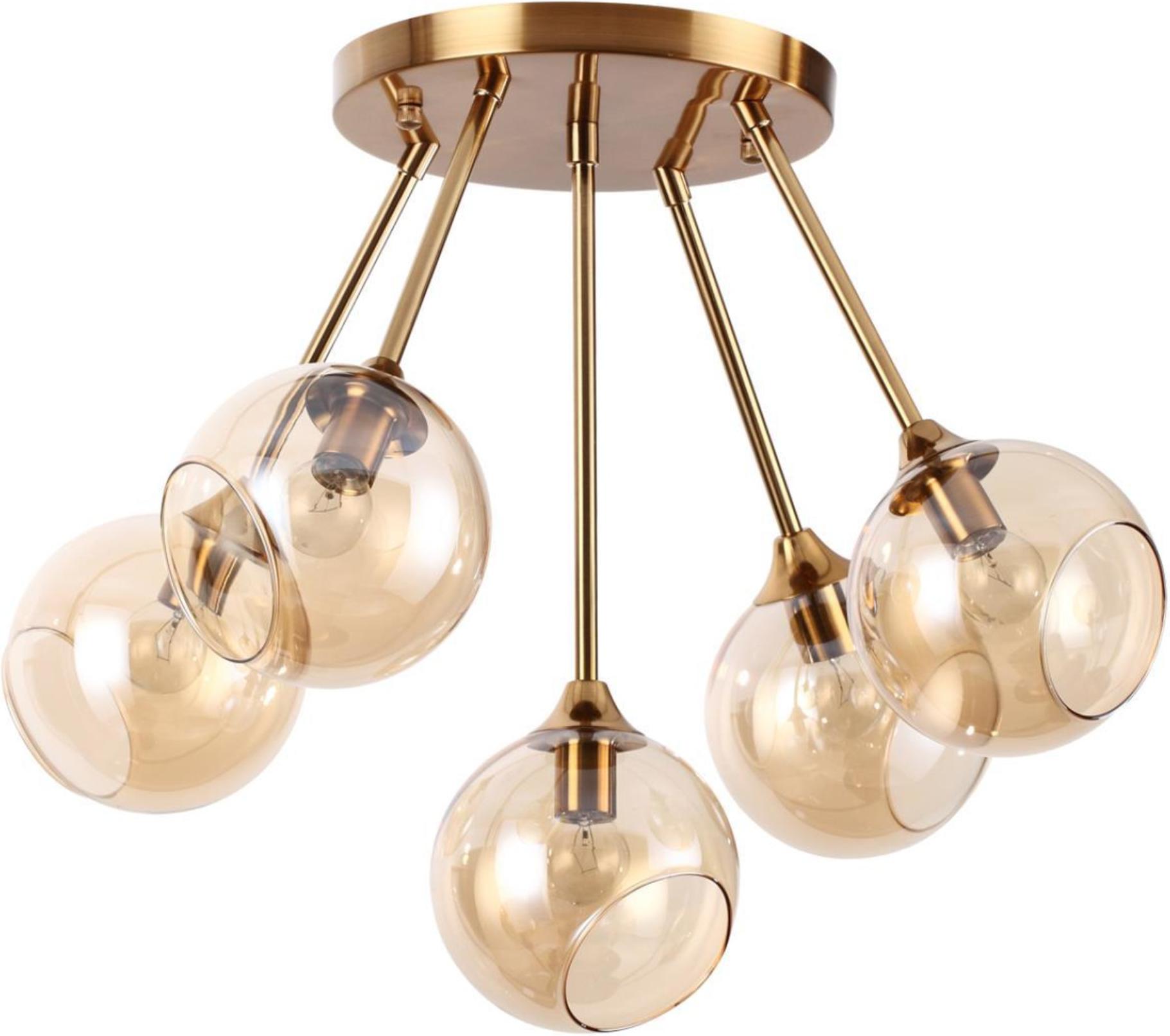 

Люстра на штанге Lumion LN20 153 E14 5*60W 220V WILLOW античная латунь [4460/5C], LN20 153 E14 5*60W 220V WILLOW