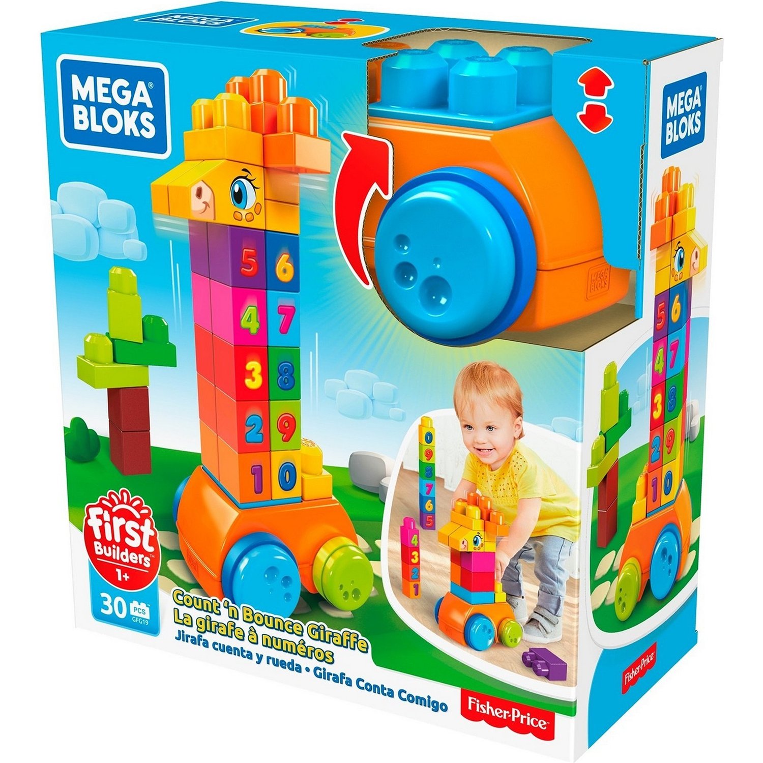 

Конструктор Mega Bloks Жираф 123 [GFG19], Жираф 123