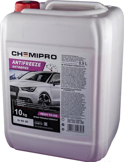 

Антифриз Chemipro G12 10кг/8.9л красный (CH014)